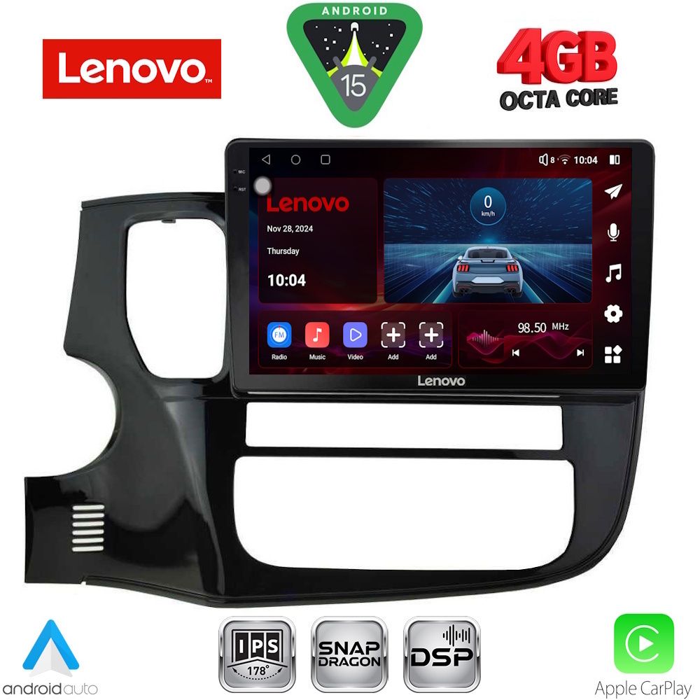 Βλησαρούλης Car Center - LENOVO SSV 9443_CPA (10inc) MULTIMEDIA TABLET for MITSUBISHI OUTLANDER mod. 2013-2020
