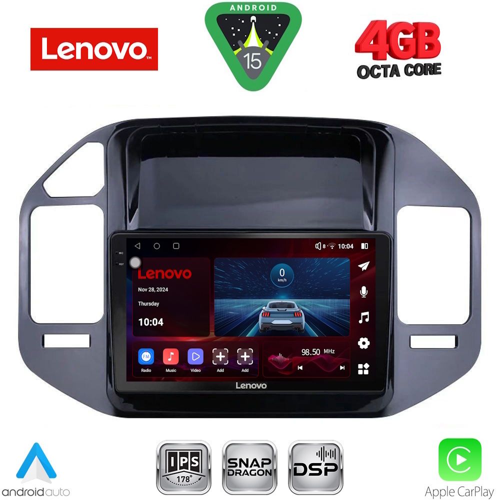 Βλησαρούλης Car Center - LENOVO SSV 9444_CPA (9inc) MULTIMEDIA TABLET for MITSUBISHI PAJERO mod. 1999-2006