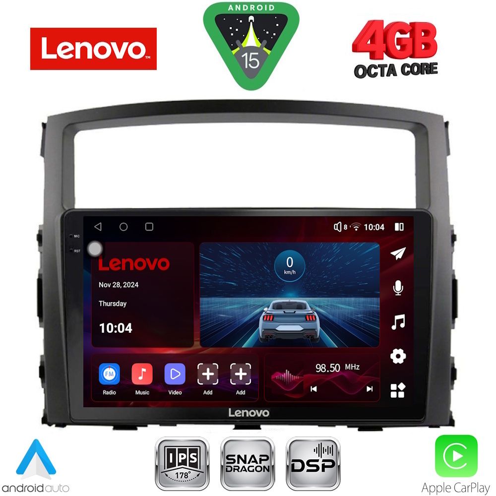 Βλησαρούλης Car Center - LENOVO SSV 9446_CPA (9inc) MULTIMEDIA TABLET for MITSUBISHI PAJERO mod. 2006-2013