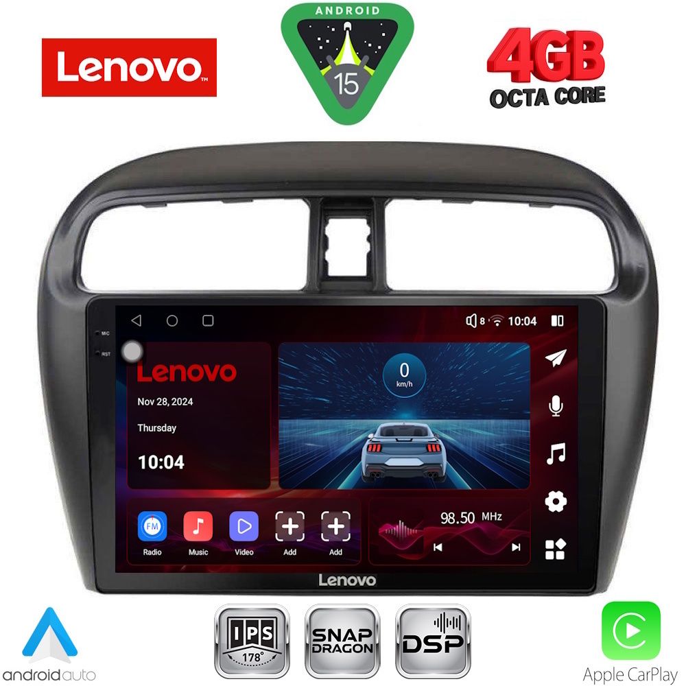 Βλησαρούλης Car Center - LENOVO SSV 9448_CPA (9inc) MULTIMEDIA TABLET for MITSUBISHI SPACESTAR mod. 2013-2020