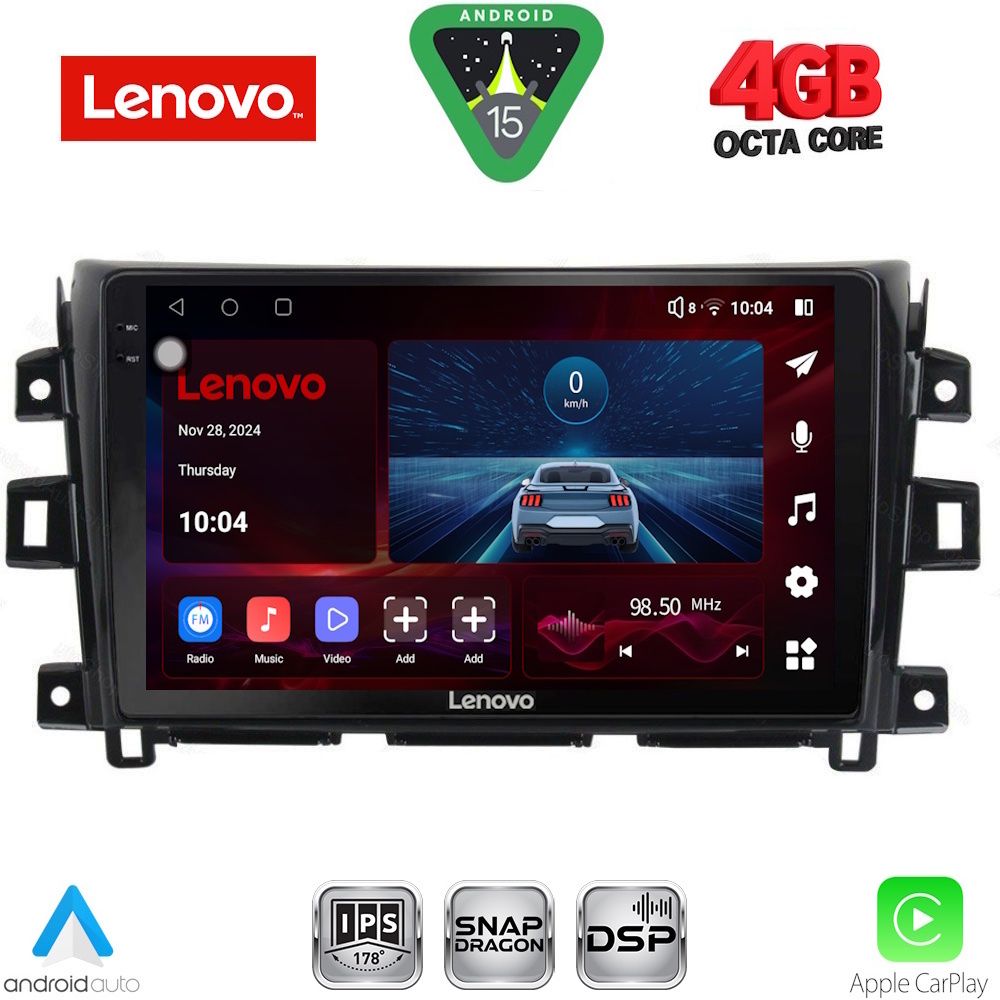 Βλησαρούλης Car Center - LENOVO SSV 9456_CPA (10inc) MULTIMEDIA TABLET for NISSAN NAVARA mod. 2016-2025