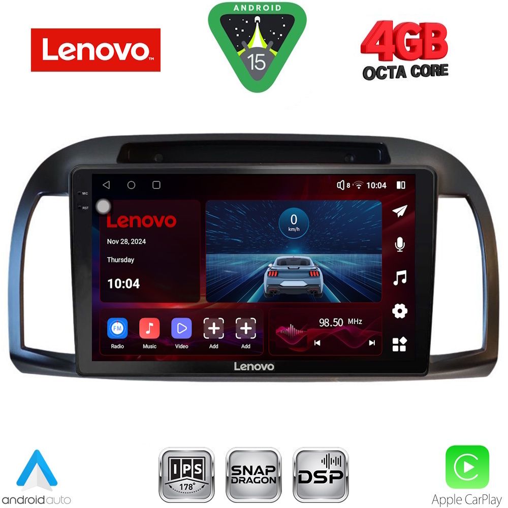Βλησαρούλης Car Center - LENOVO SSV 9457BL_CPA (9inc) MULTIMEDIA TABLET for NISSAN MICRA K12 mod. 2002-2010 (BLACK)