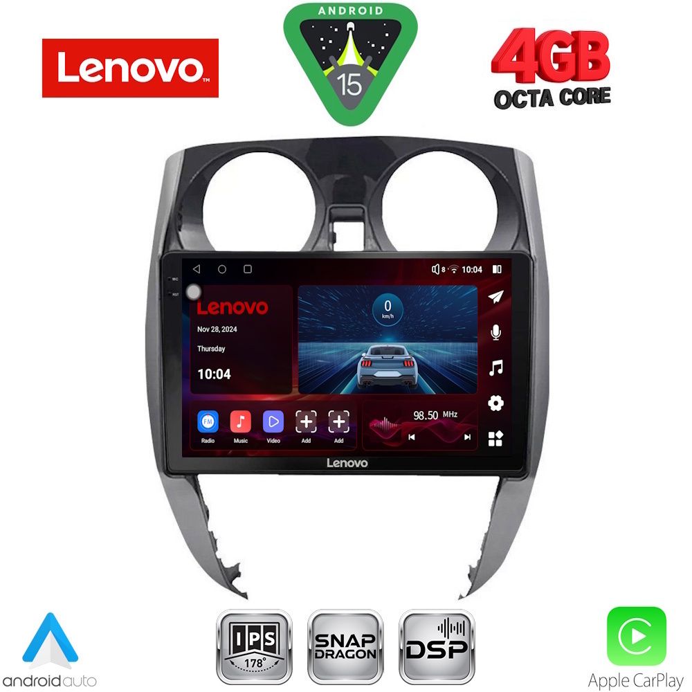 Βλησαρούλης Car Center - LENOVO SSV 9464_CPA (10inc) MULTIMEDIA TABLET for NISSAN NOTE mod. 2012-2020