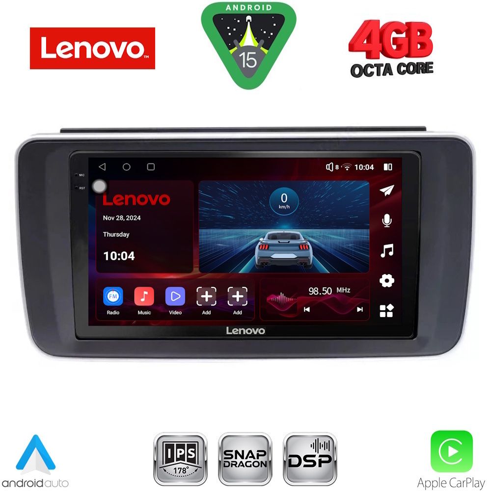 Βλησαρούλης Car Center - LENOVO SSV 9473_CPA (9inc) MULTIMEDIA TABLET for NISSAN LEAF mod. 2018-2026