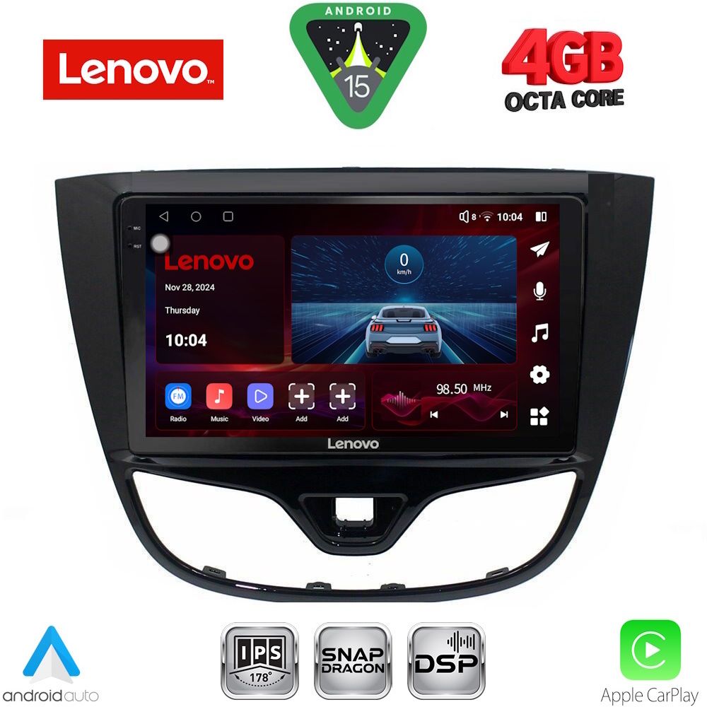 Βλησαρούλης Car Center - LENOVO SSV 9489_CPA (10inc) MULTIMEDIA TABLET for OPEL KARL mod. 2014-2019