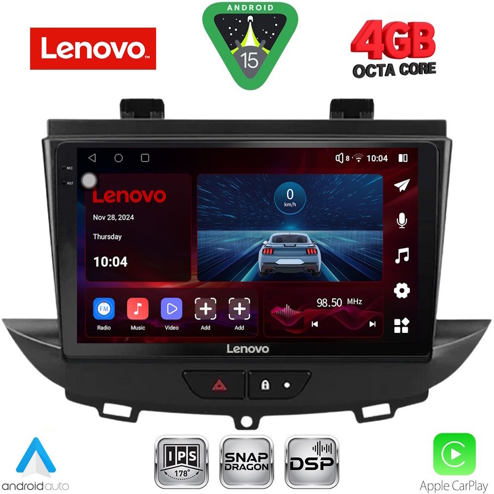 Βλησαρούλης Car Center - LENOVO SSV 9490_CPA (9inc) MULTIMEDIA TABLET for OPEL CROSSLAND – GRANDLAND mod. 2017>