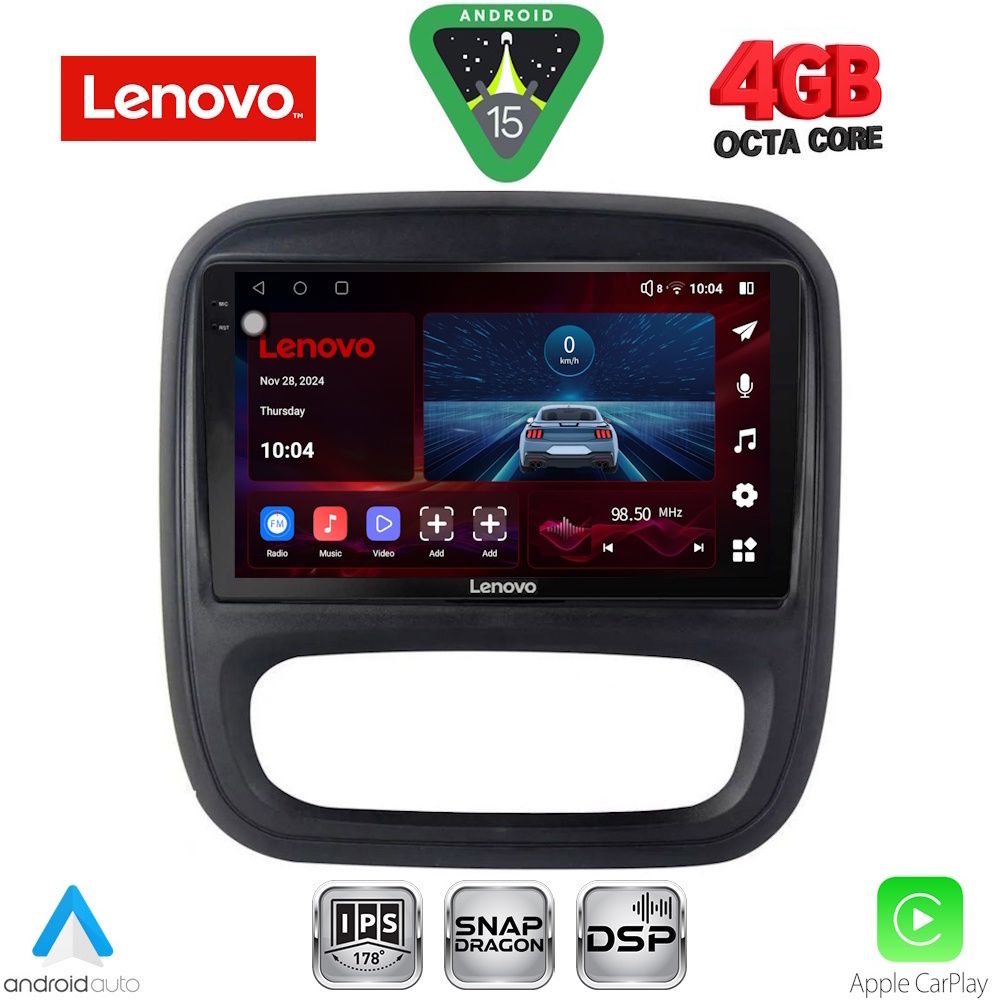 Βλησαρούλης Car Center - LENOVO SSV 9499_CPA (9inc) MULTIMEDIA TABLET for OPEL VIVARO – RENAULT TRAFIC – FIAT TALENDO – NISSAN NV 300 mod. 2014>