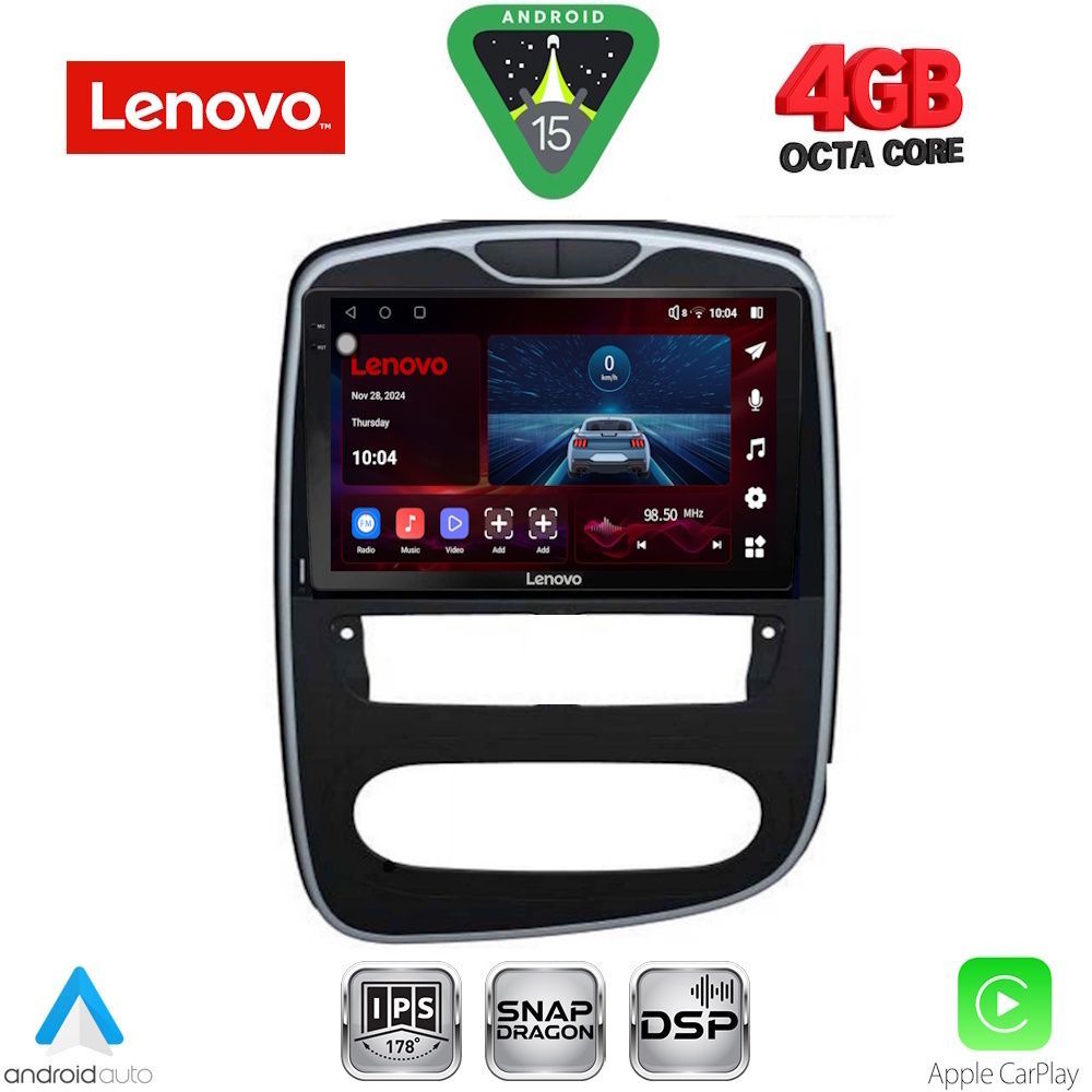 Βλησαρούλης Car Center - LENOVO SSV 9545_CPA (10inc) MULTIMEDIA TABLET for RENAULT CLIO mod. 2016-2019