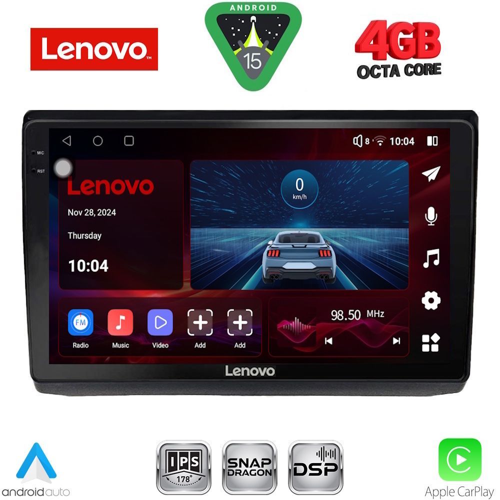 Βλησαρούλης Car Center - LENOVO SSV 9558_CPA (10inc) MULTIMEDIA TABLET for OPEL VIVARO – RENAULT TRAFIC - NISSAN PRIMASTAR mod. 2004-2015