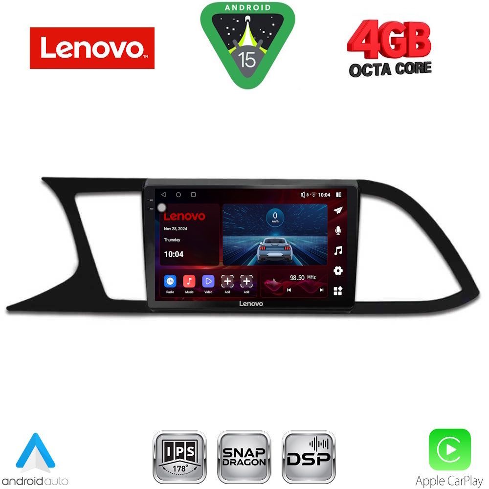 Βλησαρούλης Car Center - LENOVO SSV 9575_CPA (9inc) MULTIMEDIA TABLET for SEAT LEON mod. 2012-2021