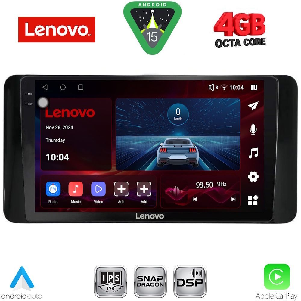 Βλησαρούλης Car Center - LENOVO SSV 9586_CPA (10inc) MULTIMEDIA TABLET for SKODA KAMIQ mod. 2018>