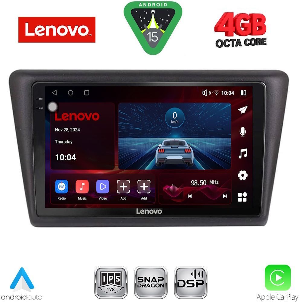 Βλησαρούλης Car Center - LENOVO SSV 9600_CPA (9inc) MULTIMEDIA TABLET for SKODA RAPID SPACEBACK mod. 2014>