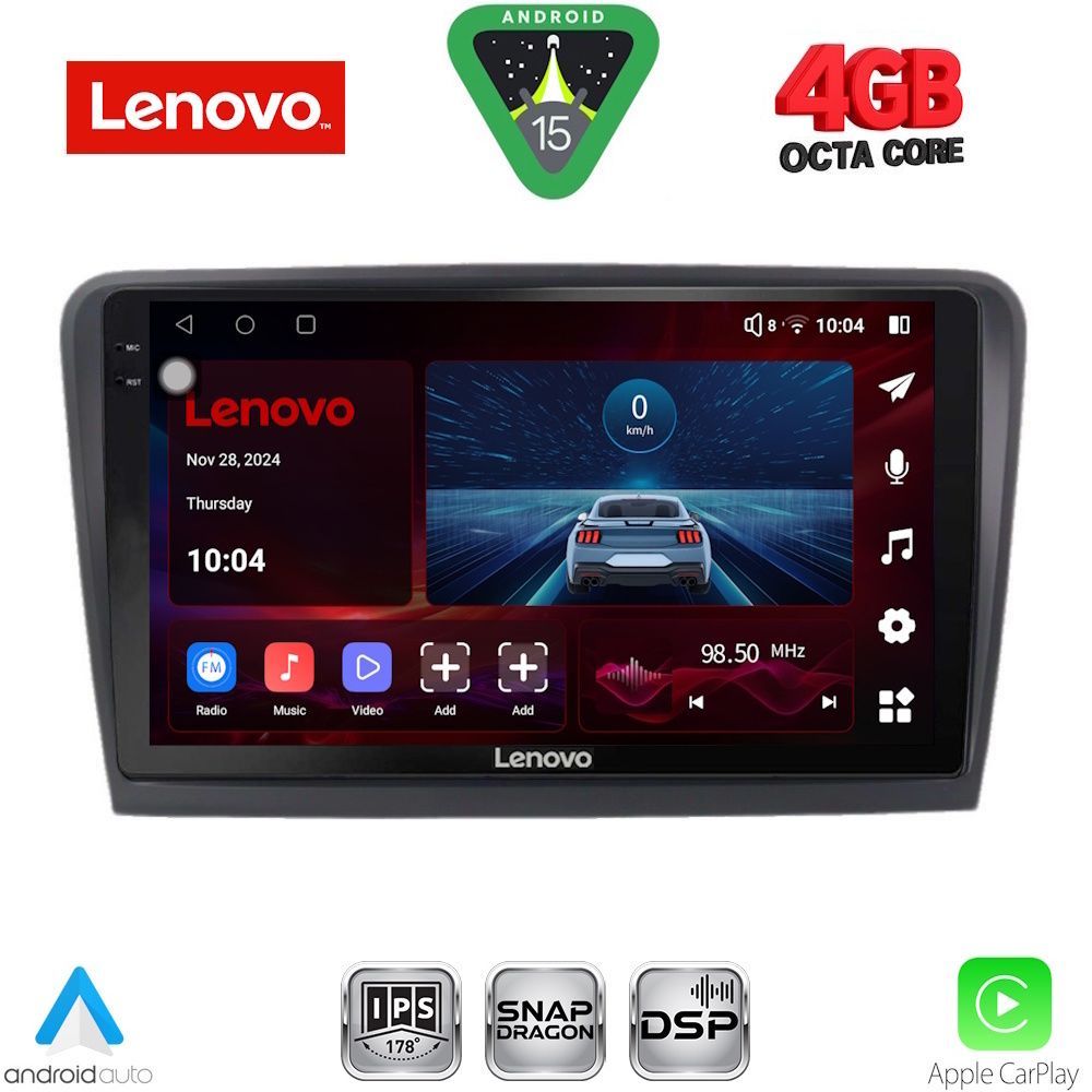 Βλησαρούλης Car Center - LENOVO SSV 9601_CPA (9inc) MULTIMEDIA TABLET for SKODA RAPID  mod. 2012>