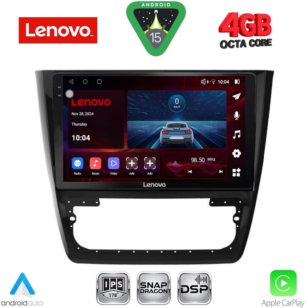 Βλησαρούλης Car Center - LENOVO SSV 9610_CPA (10inc) MULTIMEDIA TABLET for SKODA YETI mod. 2014-2018