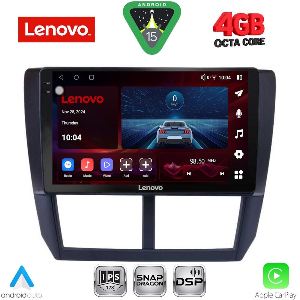 Βλησαρούλης Car Center - LENOVO SSV 9662_CPA (9inc) MULTIMEDIA TABLET for SUBARU FORESTER - IMPREZA - XV mod. 2008-2013
