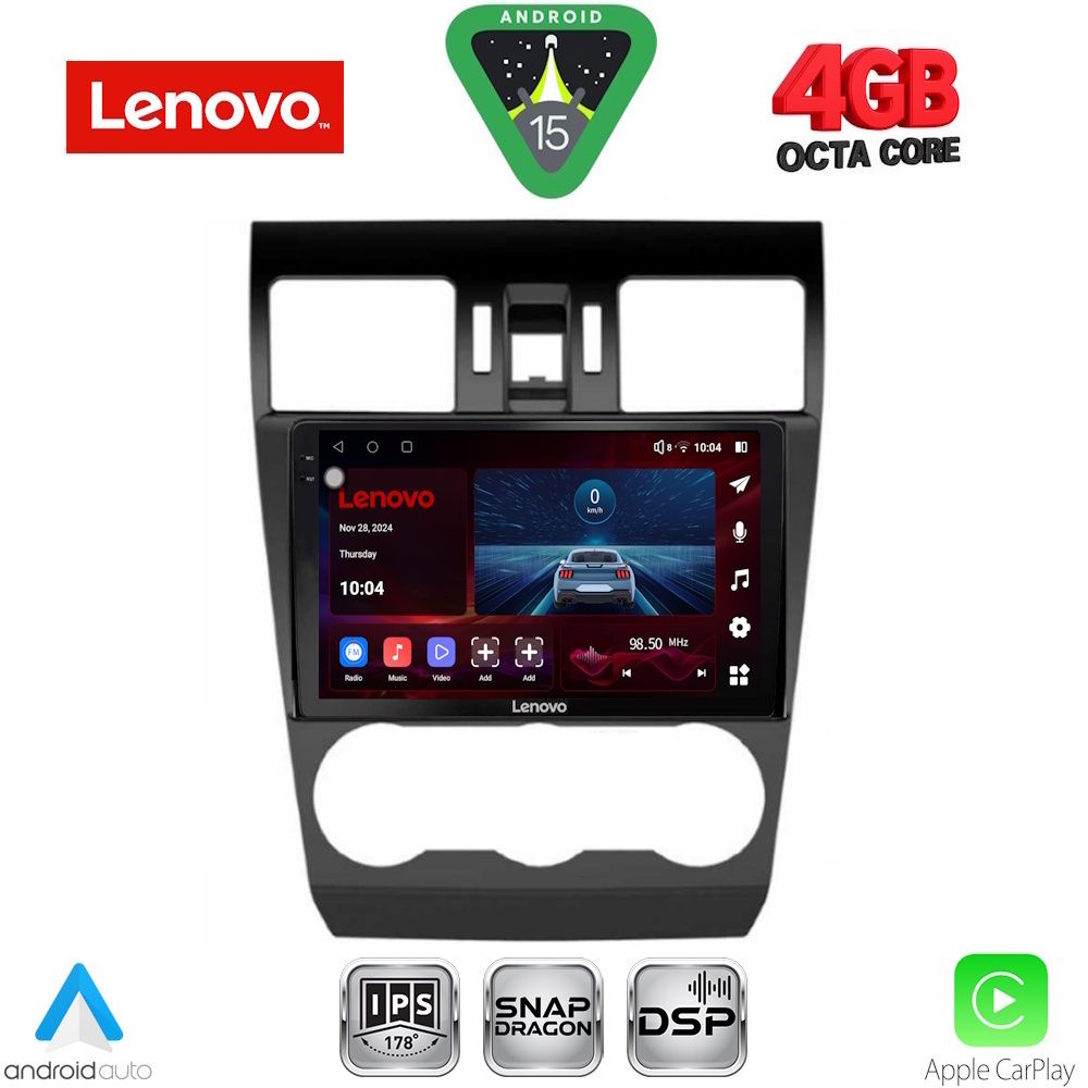 Βλησαρούλης Car Center - LENOVO SSV 9663_CPA (9inc) MULTIMEDIA TABLET for SUBARU FORESTER - IMPREZA - XV mod. 2013-2019