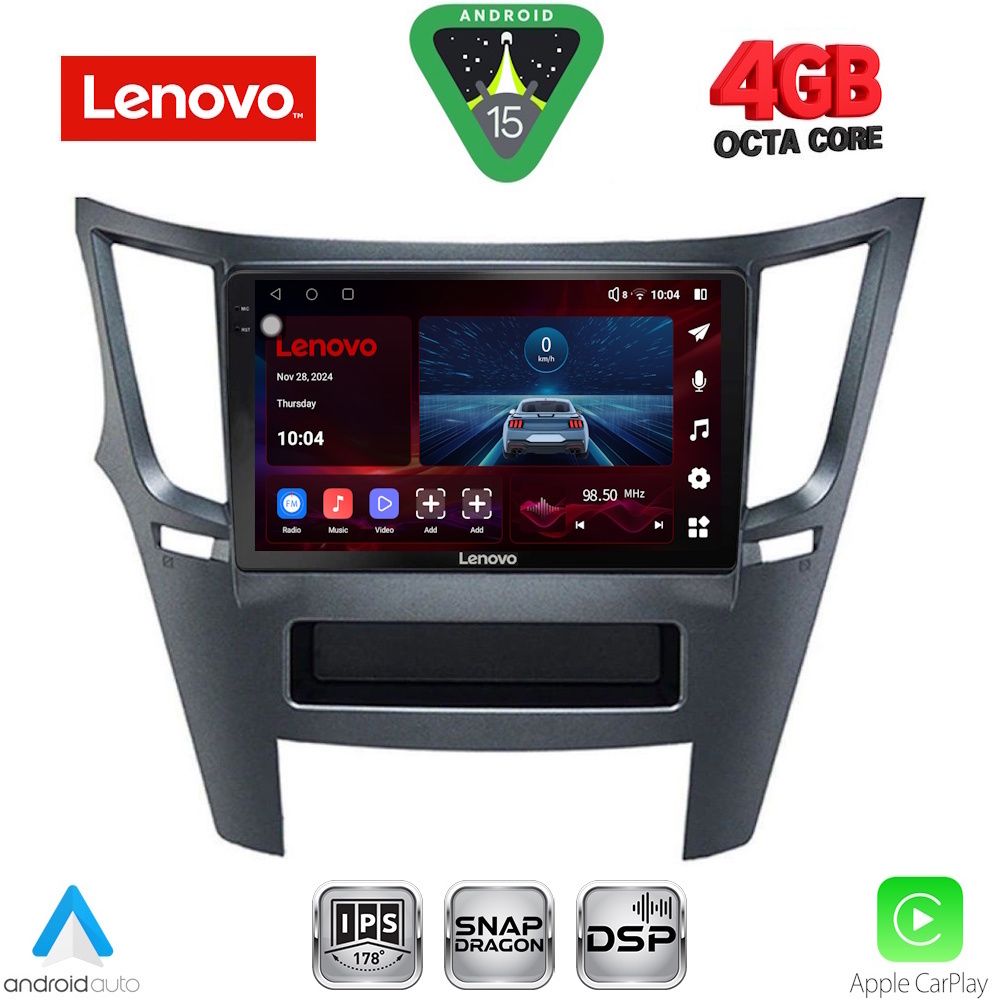 Βλησαρούλης Car Center - LENOVO SSV 9667_CPA (9inc) MULTIMEDIA TABLET for SUBARU LEGACY – OUTBACK mod. 2009-2014