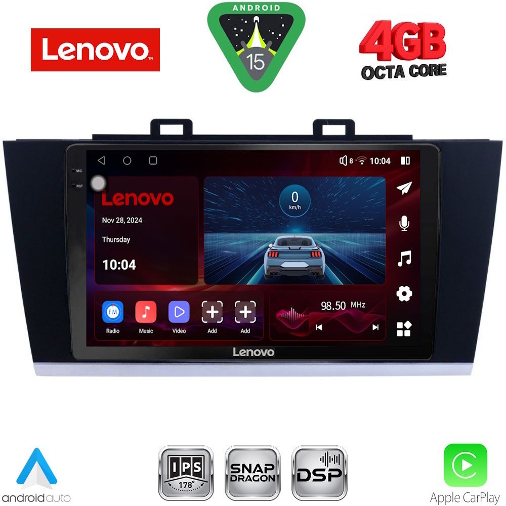 Βλησαρούλης Car Center - LENOVO SSV 9668_CPA (9inc) MULTIMEDIA TABLET for SUBARU LEGACY – OUTBACK mod. 2014-2019