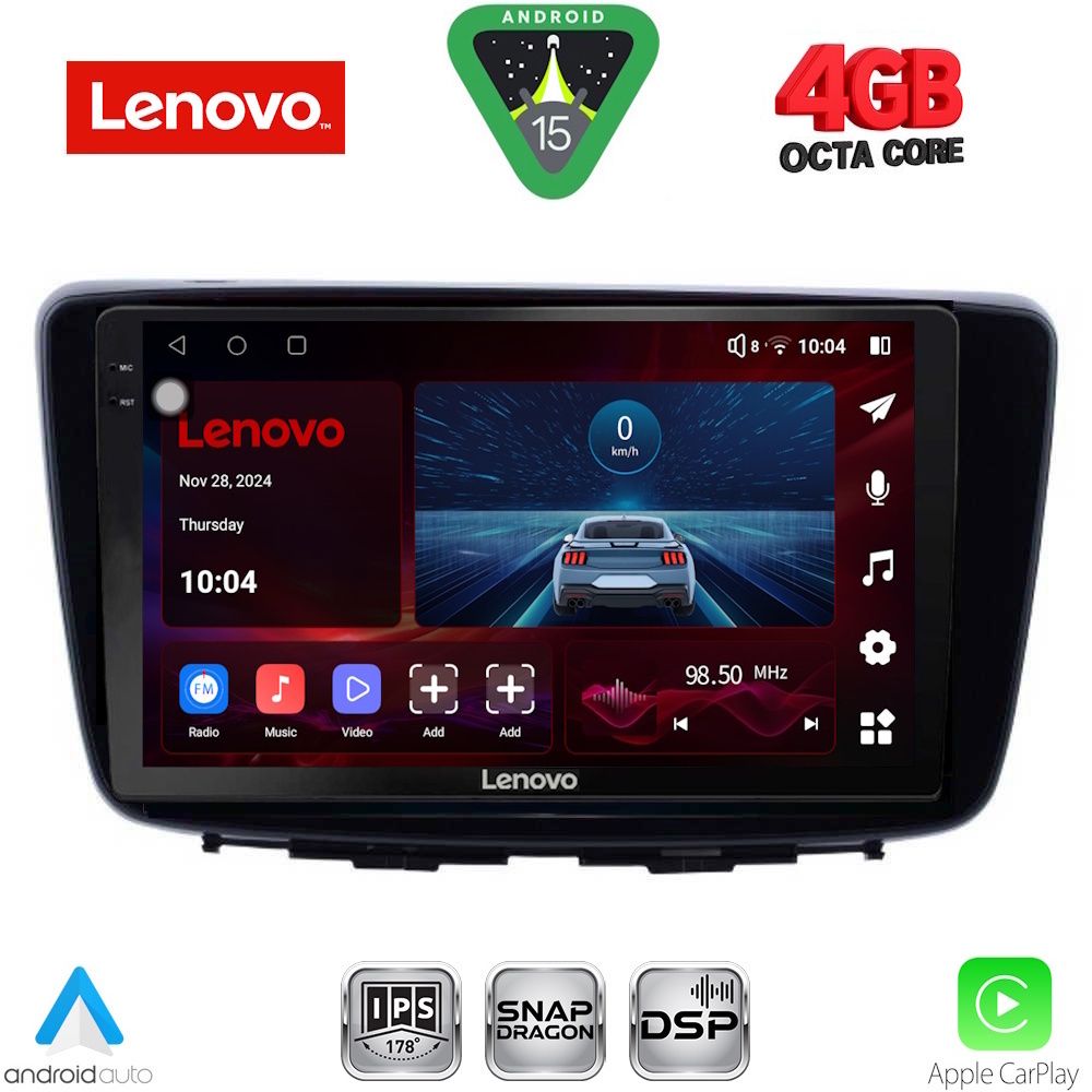 Βλησαρούλης Car Center - LENOVO SSV 9672_CPA (9inc) MULTIMEDIA TABLET for SUZUKI BALENO mod. 2016-2022