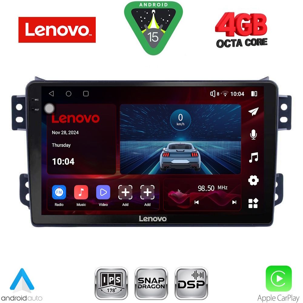 Βλησαρούλης Car Center - LENOVO SSV 9682_CPA (9inc) MULTIMEDIA TABLET for OPEL AGILA - SUZUKI SPLASH mod. 2008>