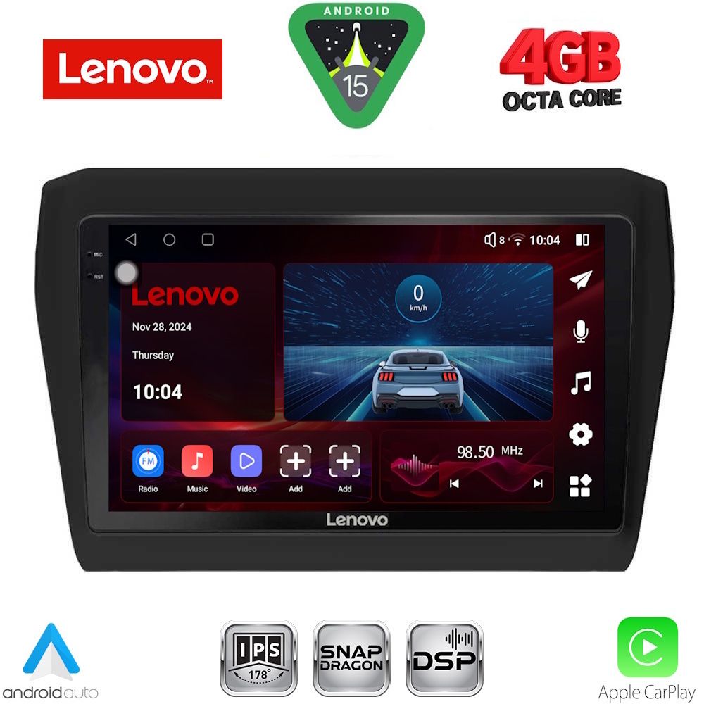 Βλησαρούλης Car Center - LENOVO SSV 9686_CPA (9inc) MULTIMEDIA TABLET for SUZUKI SWIFT mod. 2017>