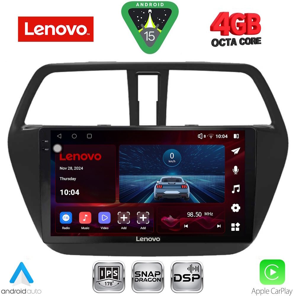 Βλησαρούλης Car Center - LENOVO SSV 9689_CPA (9inc) MULTIMEDIA TABLET for SUZUKI SX4 S-CROSS mod. 2014-2021