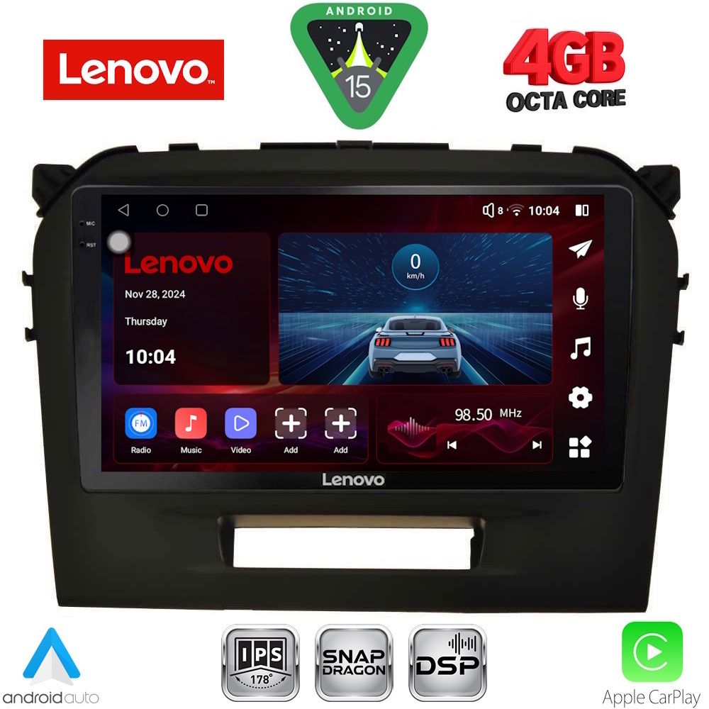 Βλησαρούλης Car Center - LENOVO SSV 9697_CPA (9inc) MULTIMEDIA TABLET for SUZUKI VITARA mod. 2016-2025