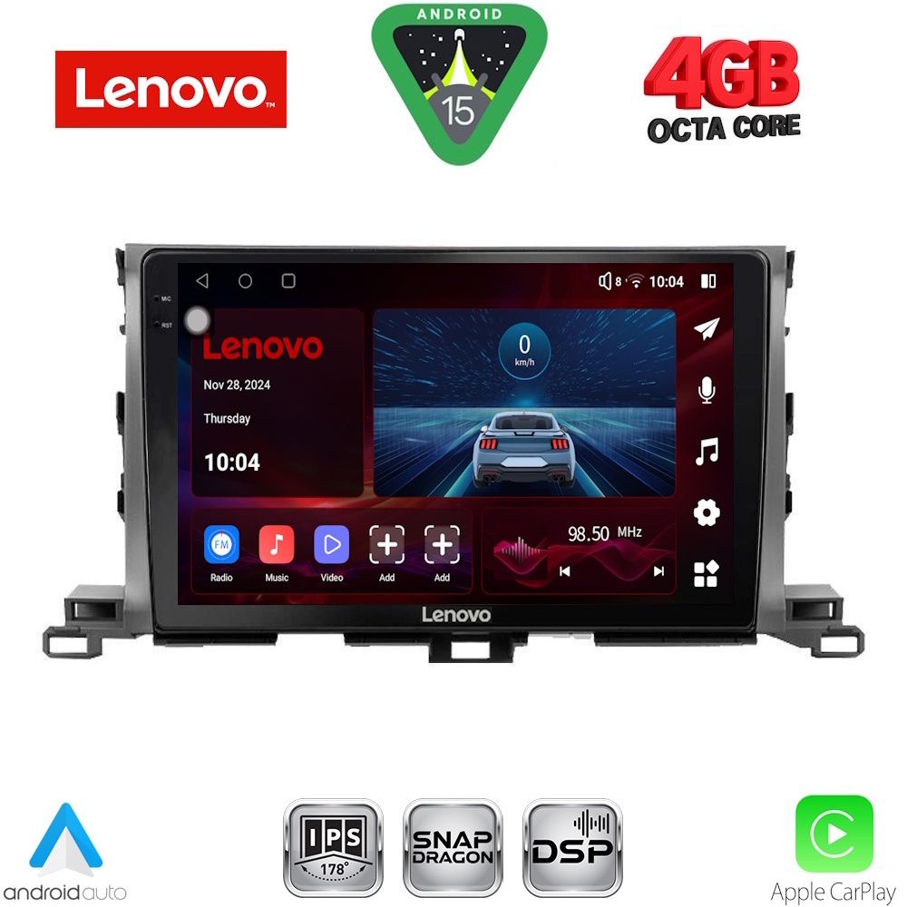 Βλησαρούλης Car Center - LENOVO SSV 9700_CPA (10inc) MULTIMEDIA TABLET for TOYOTA HIGHLANDER mod. 2014-2019