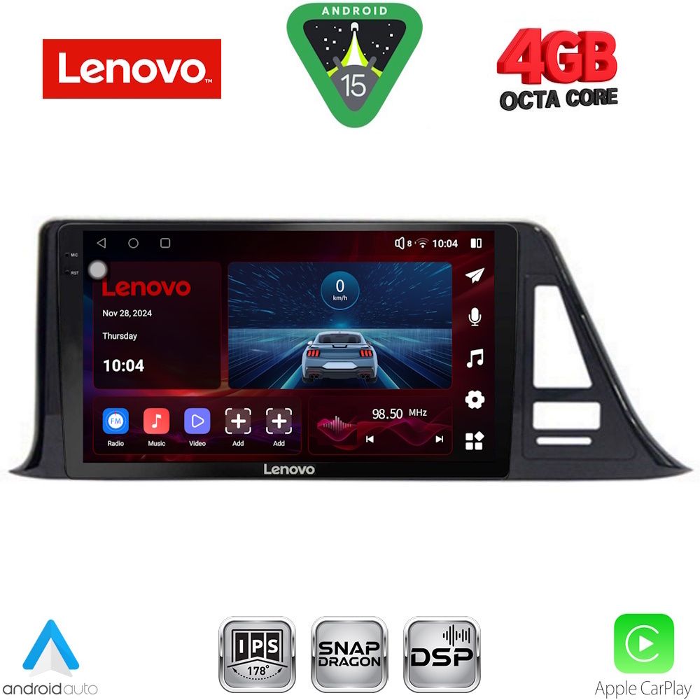 Βλησαρούλης Car Center - LENOVO SSV 9709_CPA (9inc) MULTIMEDIA TABLET for TOYOTA CH-R mod. 2017>