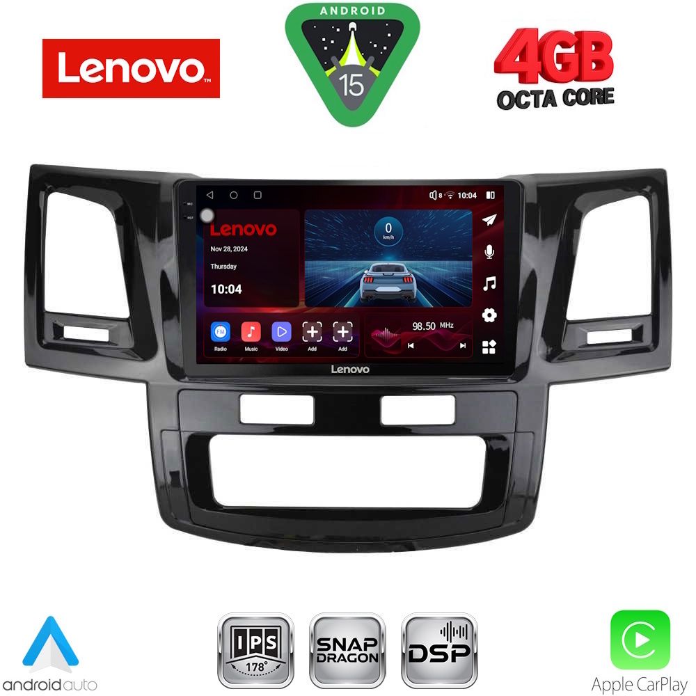 Βλησαρούλης Car Center - LENOVO SSV 9720_CPA (9inc) MULTIMEDIA TABLET for TOYOTA HILUX mod. 2005-2016