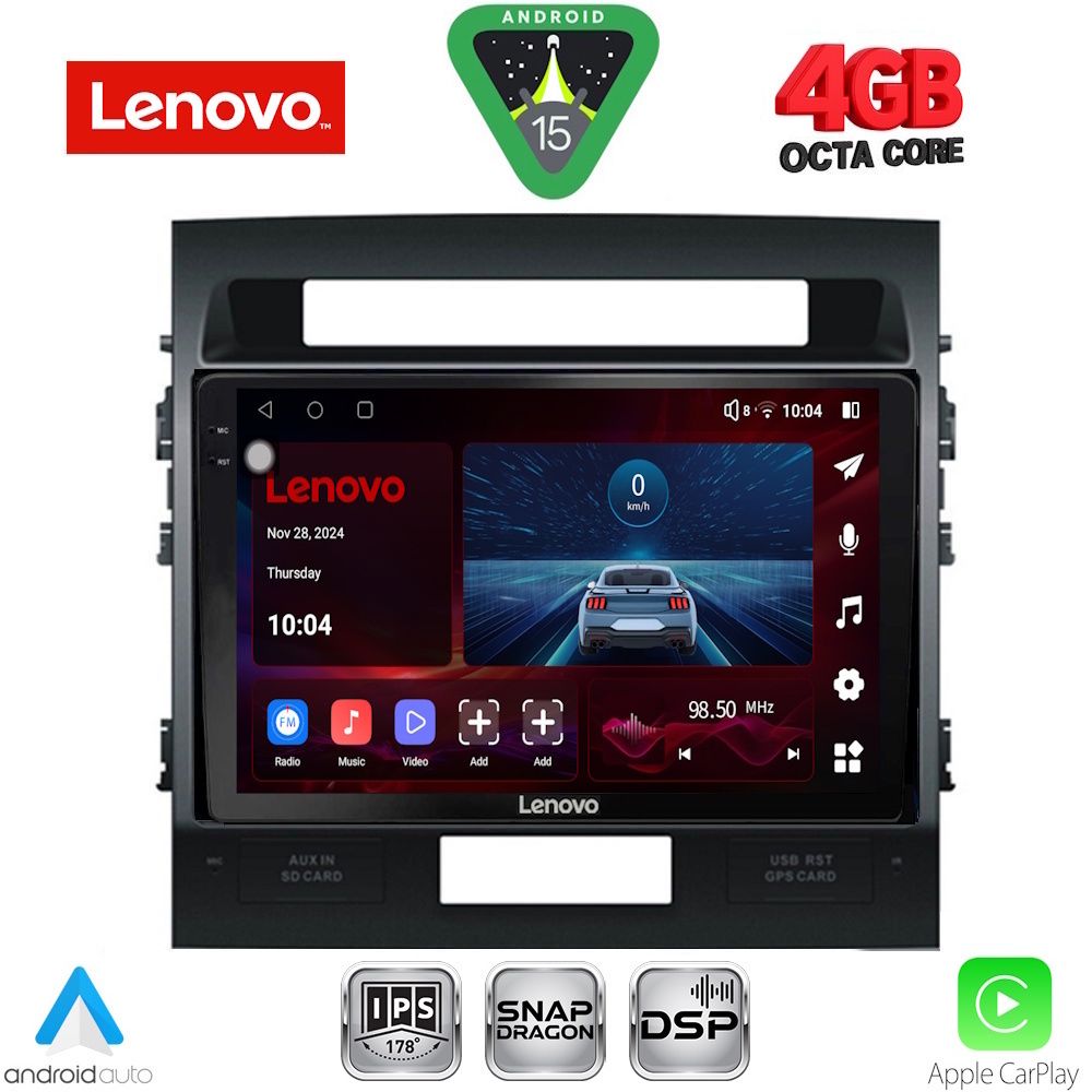 Βλησαρούλης Car Center - LENOVO SSV 9724_CPA (10inc) MULTIMEDIA TABLET for TOYOTA LAND CRUISER mod. 2008-2015
