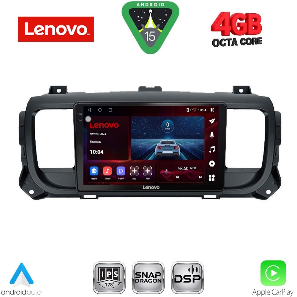 Βλησαρούλης Car Center - LENOVO SSV 9729_CPA (9inc) MULTIMEDIA TABLET for CITROEN JUMPY-SPACETOURER – PEUGEOT EXPERT-TRAVELLER – TOYOTA PROACE mod.2016>