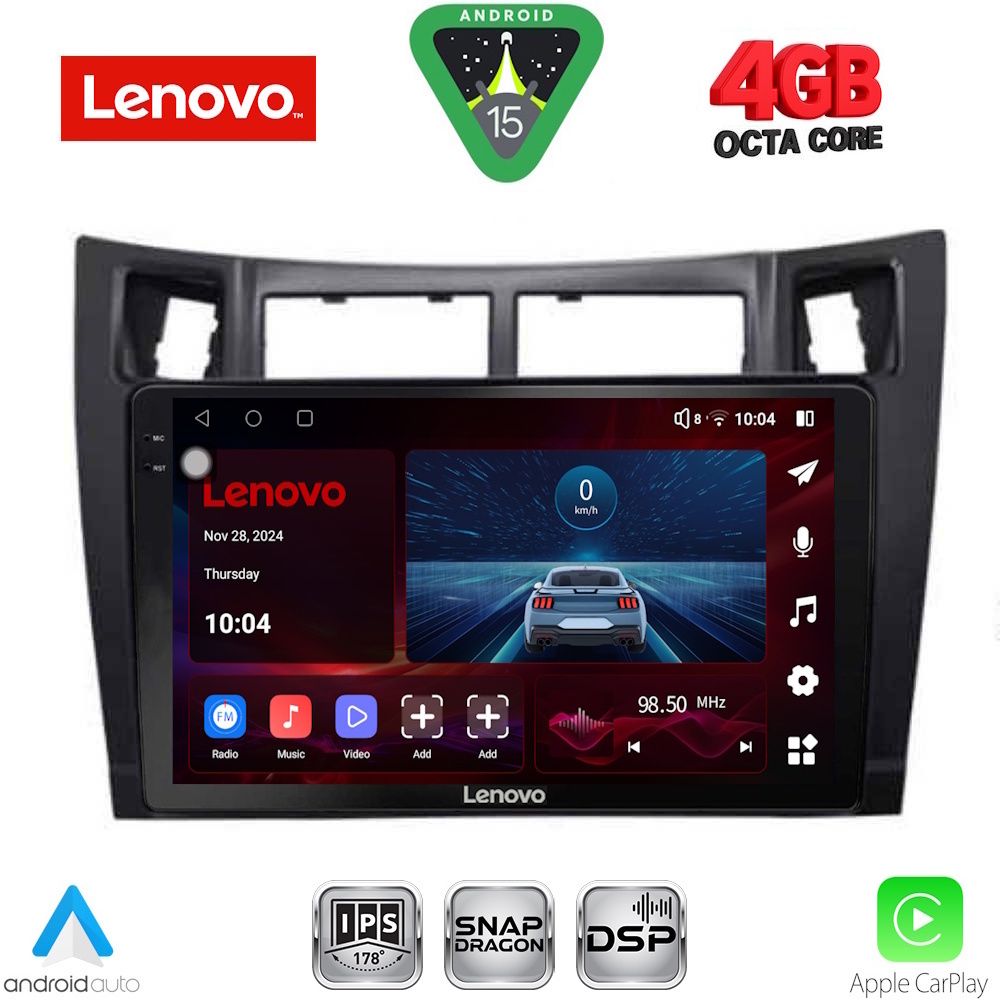 Βλησαρούλης Car Center - LENOVO SSV 9736_CPA (9inc) MULTIMEDIA TABLET for TOYOTA YARIS mod. 2006-2011