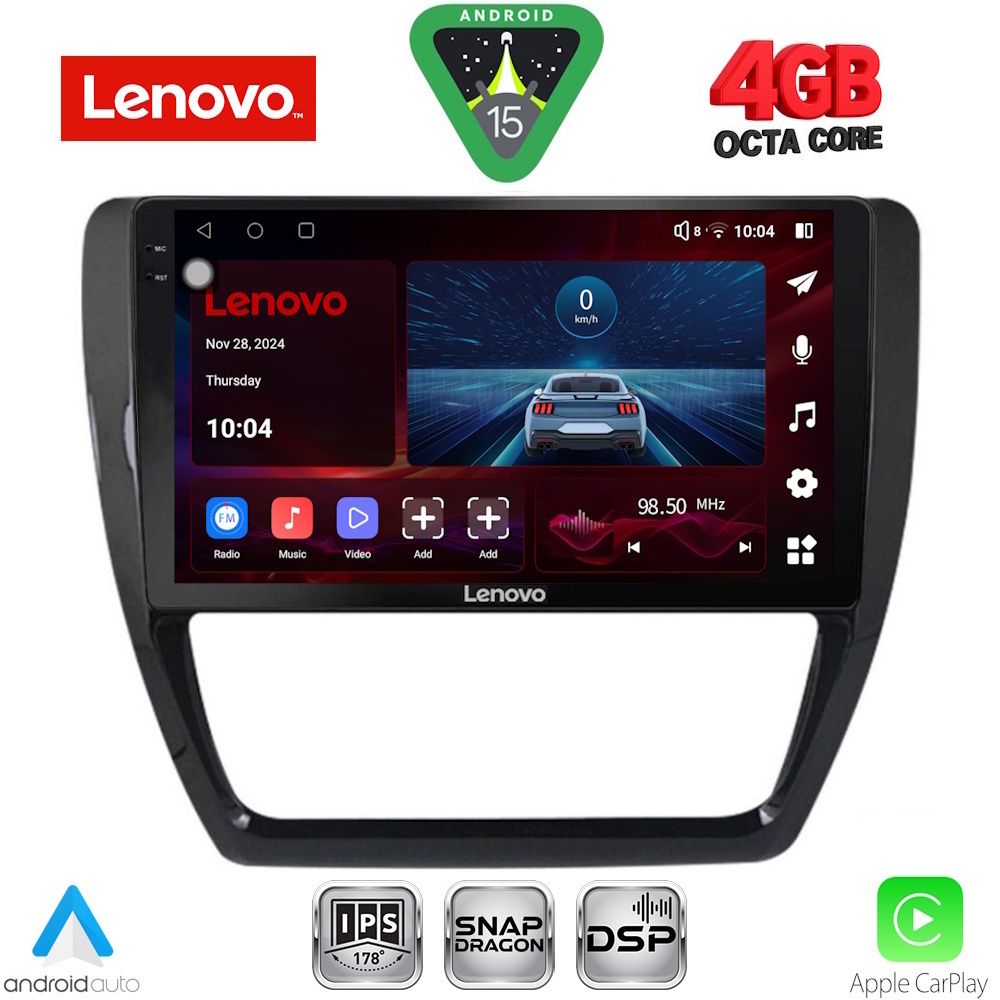 Βλησαρούλης Car Center - LENOVO SSV 9741_CPA (10inc) MULTIMEDIA TABLET for VW JETTA mod. 2010-2016