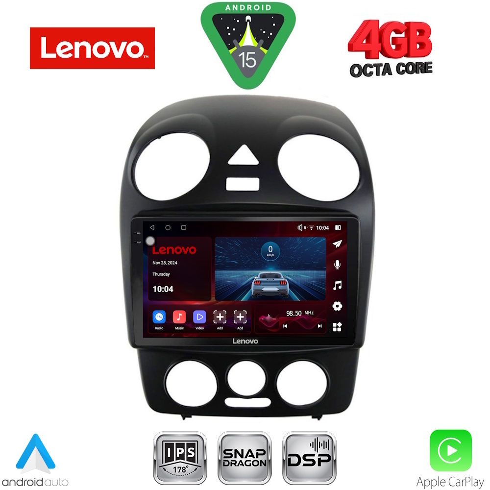 Βλησαρούλης Car Center - LENOVO SSV 9742_CPA (9inc) MULTIMEDIA TABLET for VW BEETLE mod. 2004-2011