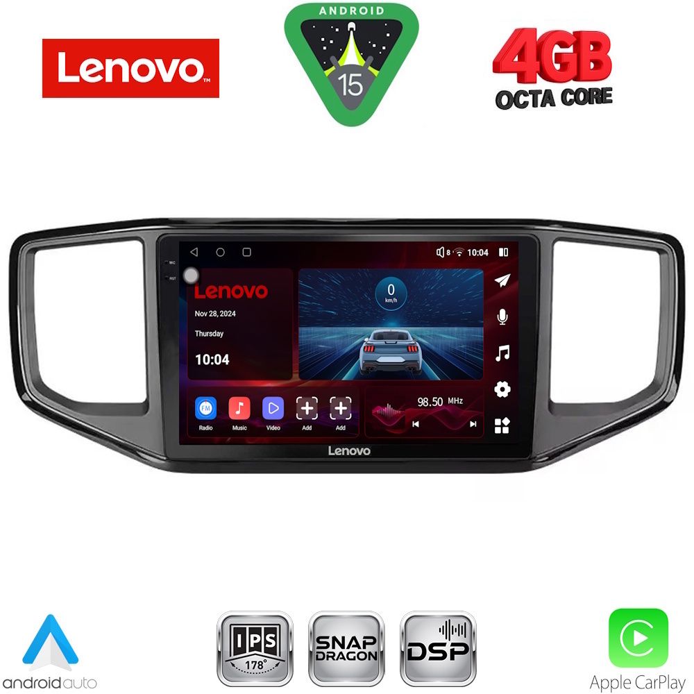 Βλησαρούλης Car Center - LENOVO SSV 9754_CPA (9inc) MULTIMEDIA TABLET for VW AMAROK mod. 2017-2022