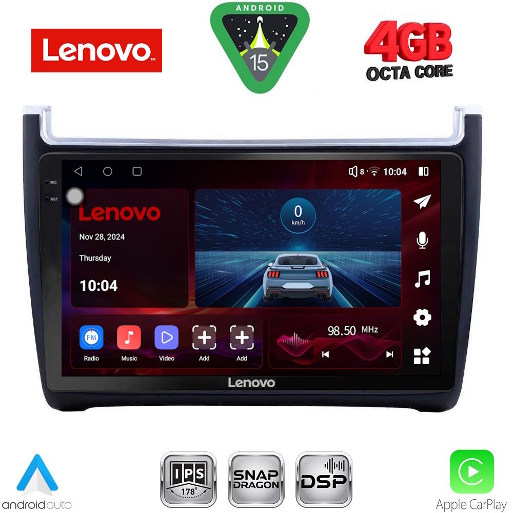 Βλησαρούλης Car Center - LENOVO SSV 9757_CPA (9inc) MULTIMEDIA TABLET for VW POLO mod. 2014-2017