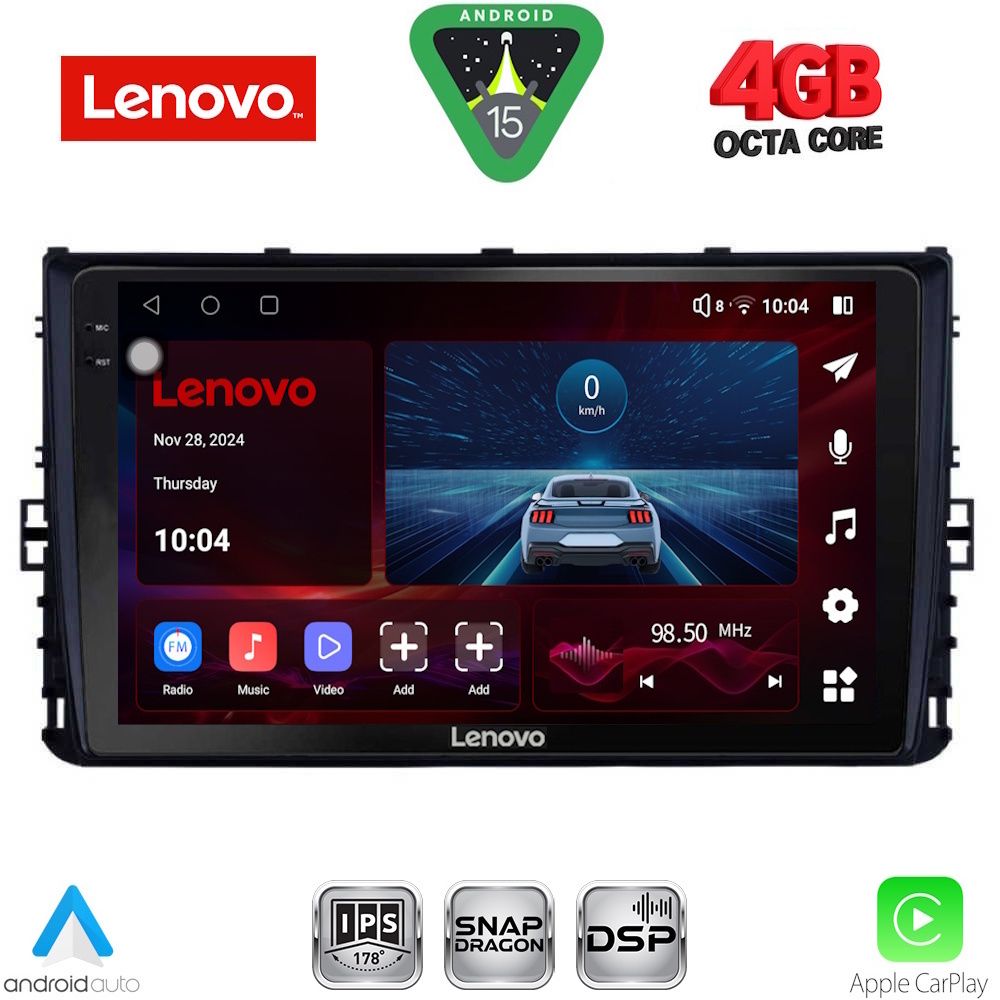 Βλησαρούλης Car Center - LENOVO SSV 9758_CPA (9inc) MULTIMEDIA TABLET for VW POLO – TROC – TCROSS mod. 2017>