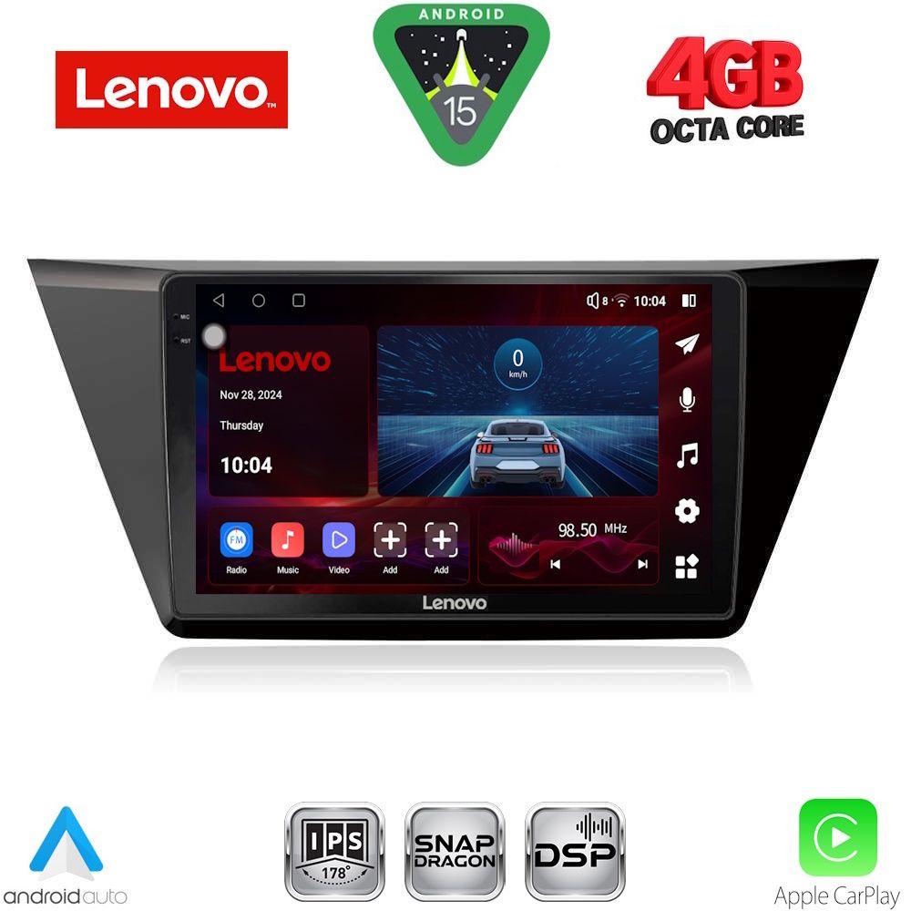 Βλησαρούλης Car Center - LENOVO SSV 9769_CPA (10inc) MULTIMEDIA TABLET for VW TOURAN mod. 2016-2026