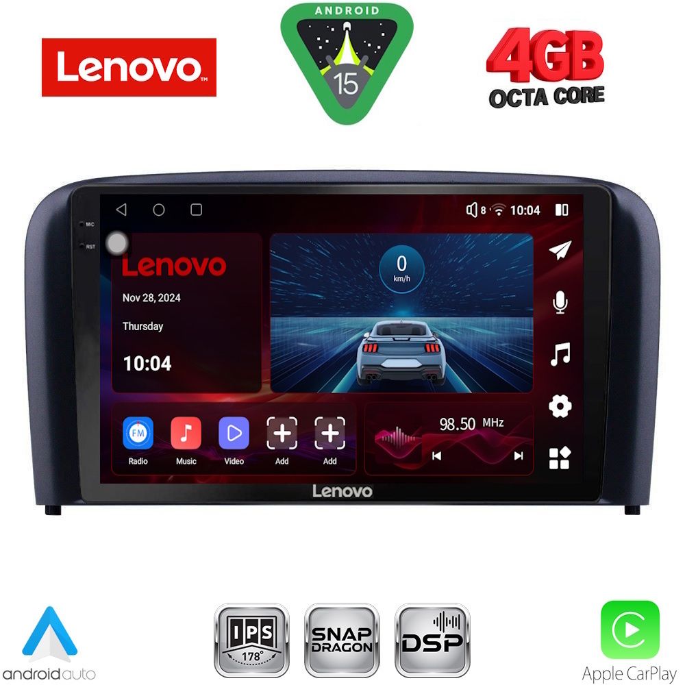 Βλησαρούλης Car Center - LENOVO SSV 9786_CPA (9inc) MULTIMEDIA TABLET for VOLVO S80 mod. 1999-2006