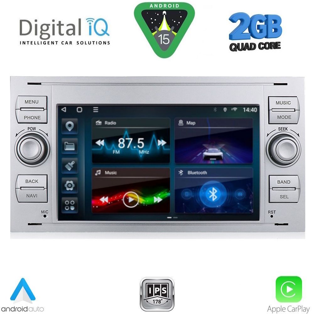 Βλησαρούλης Car Center - DIGITAL IQ BLD 202S_CPA (7" DECK) MULTIMEDIA for FORD mod. 2004-2008