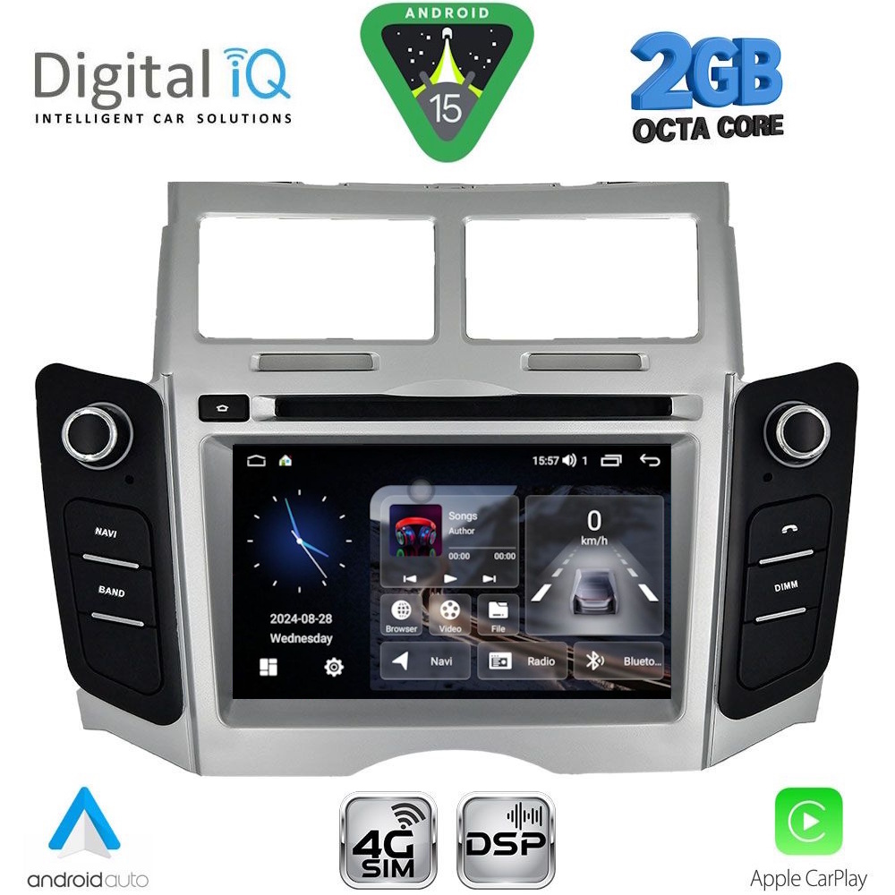 Βλησαρούλης Car Center - DIGITAL IQ BLF 329_CPA (7" DECK) MULTIMEDIA SYSTEM for TOYOTA YARIS mod. 2006-2011