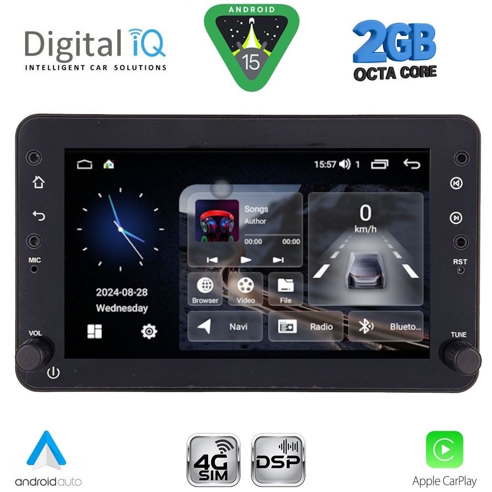 Βλησαρούλης Car Center - DIGITAL IQ BLF 359_CPA (7" DECK) MULTIMEDIA SYSTEM for ALFA ROMEO 159 – SPIDER – BRERA mod. 2004-2012