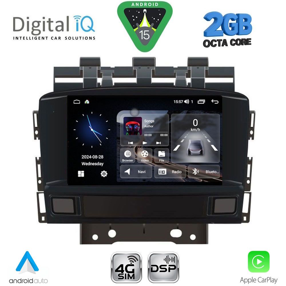 Βλησαρούλης Car Center - DIGITAL IQ BLF 372_CPA (8" DECK) MULTIMEDIA SYSTEM for OPEL ASTRA J mod. 2010-2016