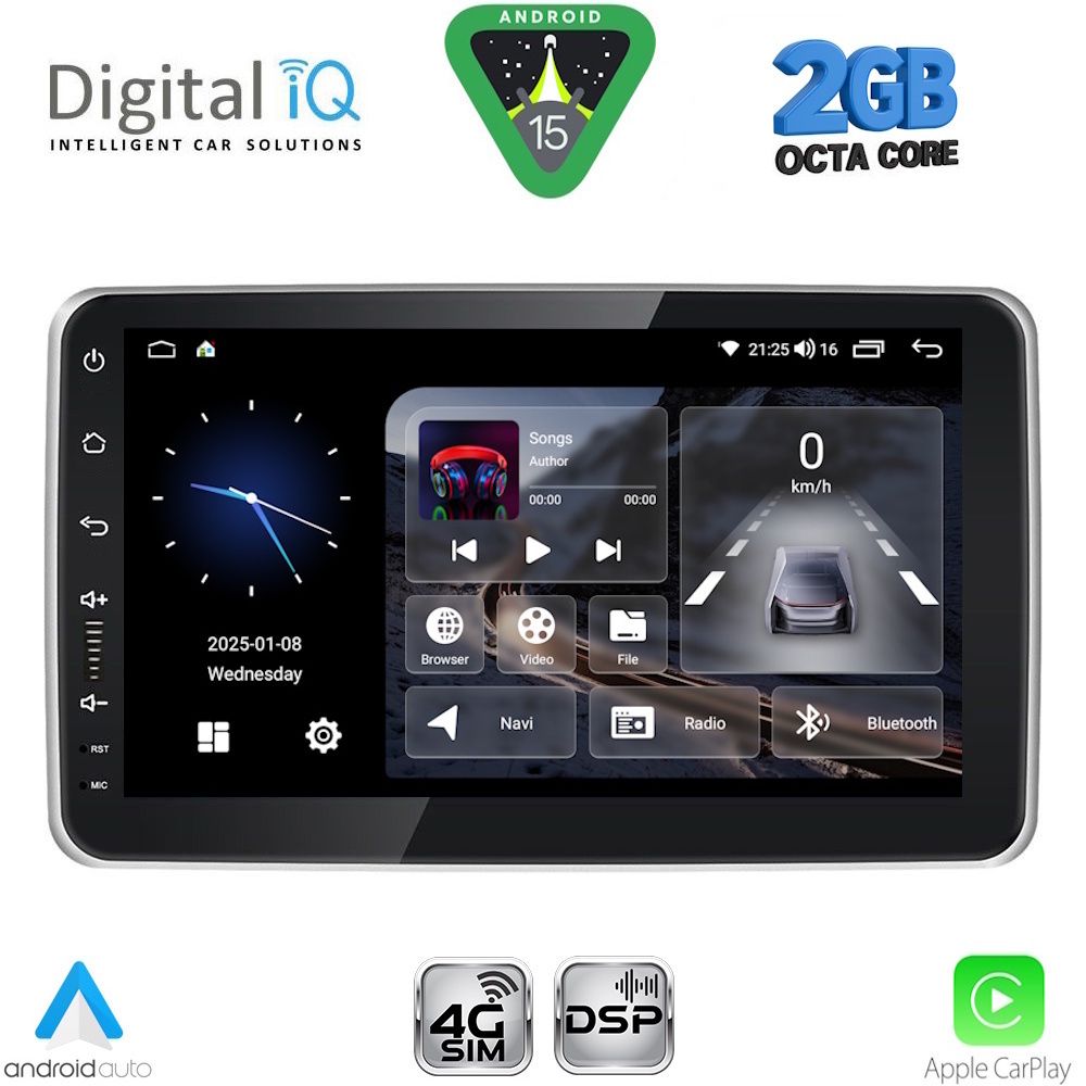 Βλησαρούλης Car Center - DIGITAL IQ BLF 4935_CPA (9″ DECK) MULTIMEDIA TABLET 1DIN