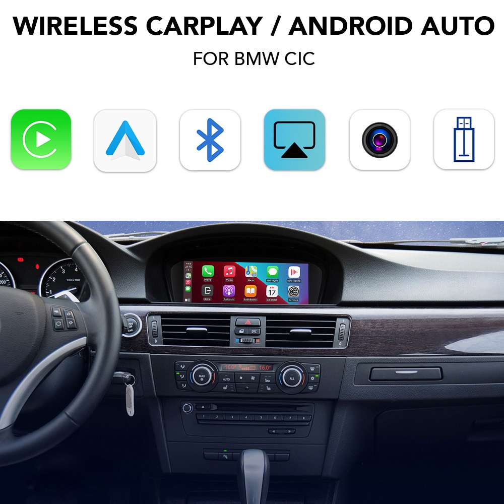 Βλησαρούλης Car Center - DIGITAL IQ BM 226 CPAA (WIRELESS CARPLAY / ANDROID AUTO BOX for BMW - MINI (CIC system) with FRONT - REAR cameras