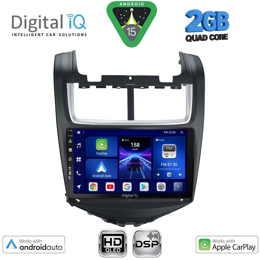 Βλησαρούλης Car Center - DIGITAL IQ BXC 3075_CPAA (9inc) MULTIMEDIA TABLET for CHEVROLET AVEO mod. 2014-2017