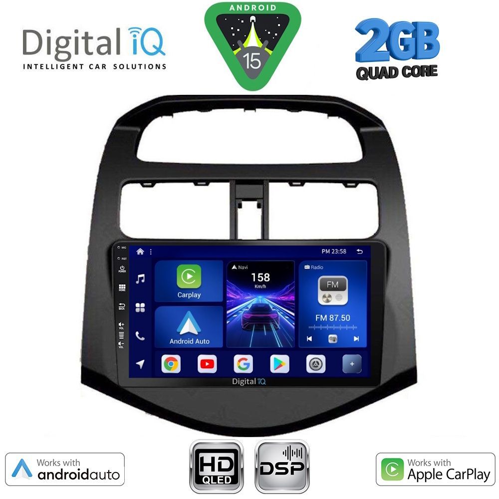 Βλησαρούλης Car Center - DIGITAL IQ BXC 3078_CPAA (9inc) MULTIMEDIA TABLET for CHEVROLET SPARK mod. 2009-2015