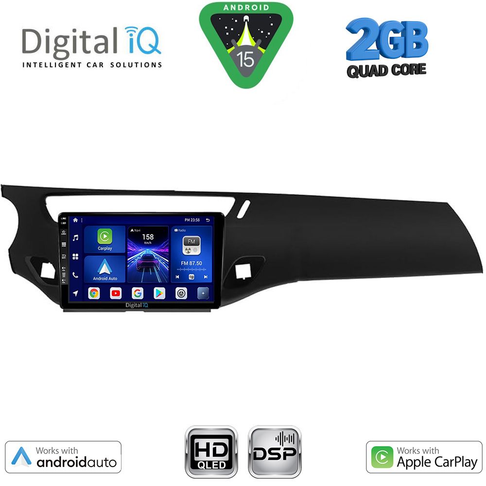 Βλησαρούλης Car Center - DIGITAL IQ BXC 3092BL_CPAA (9inc) MULTIMEDIA TABLET for CITROEN C3 - DS3 mod. 2009-2016 (BLACK)