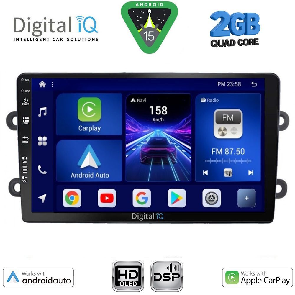 Βλησαρούλης Car Center - DIGITAL IQ BXC 3102_CPAA (9inc) MULTIMEDIA TABLET for DACIA DUSTER mod. 2012-2019